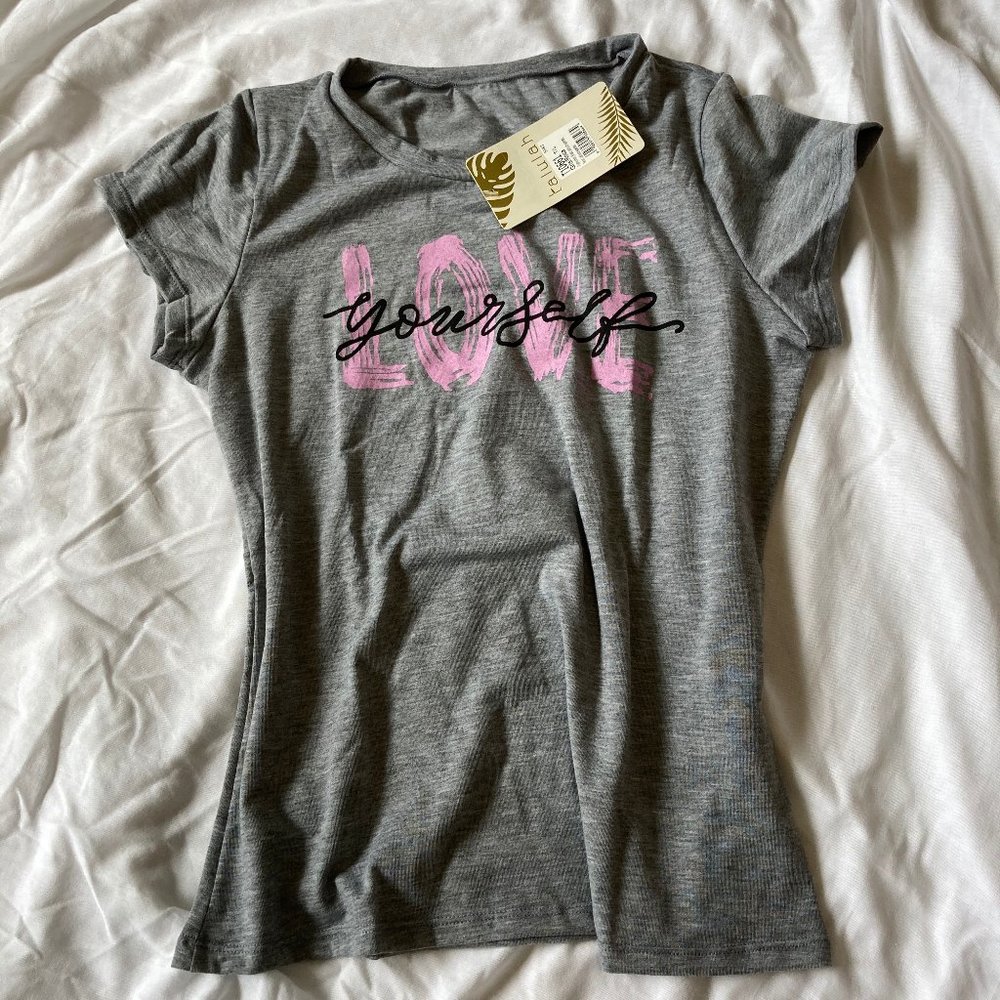 Talulah Colombia PJs Logo Top-Gray Shorts Size M - Picture 2 of 7